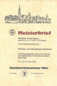 meisterbrief rolladen jalousien handwerk